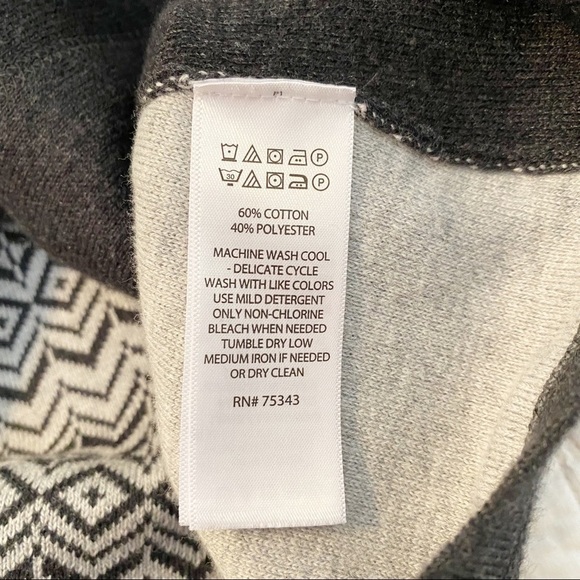 Aspen Rise Gray Print Hoodie Sweater - M - Picture 6 of 9